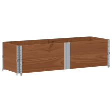 vidaXL barna tömör fenyőfa kerti növénytartó 150 x 50 cm kerti tárolás
