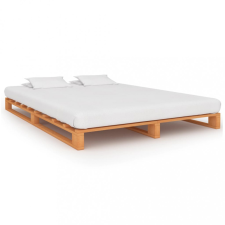 vidaXL Barna tömör fenyőfa raklap ágykeret 180 x 200 cm ágy és ágykellék