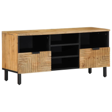 vidaXL barna tömör mangófa TV-szekrény 100 x 33 x 46 cm bútor