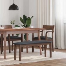 vidaXL barna tömörfa gumiból pad 110 cm bútor