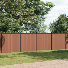 vidaXL barna WPC kerítéspanel 1391 x 186 cm építőanyag
