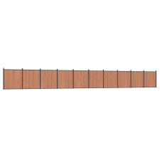 vidaXL barna WPC kerítéspanel 1737 x 186 cm (3282807) kerti bútor