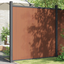 vidaXL barna WPC kerítéspanel 173 x 186 cm építőanyag