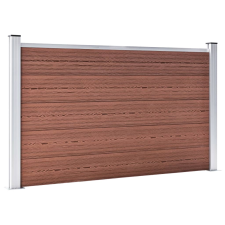 vidaXL barna WPC kerti kerítés 180 x 105 cm (49072) építőanyag