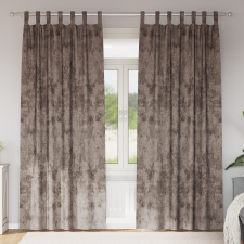 vidaXL Bársonyfüggöny 2 db gombfüggönnyel Kávécsík 260x140 cm lakástextília