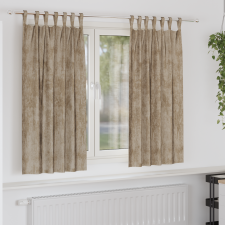 vidaXL Bársonyos Függöny 2 db Gombfüllel Sampány 175x140 cm lakástextília