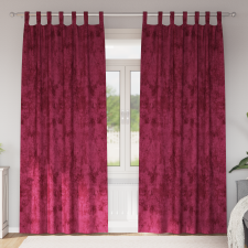 vidaXL Bársonyos Függönyök 2 db Gombfüllel Burgundi Vörös 225x140 cm lakástextília