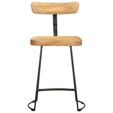 vidaXL Bárszékek 2 db 49x43x79 cm tömör fa Mango (4013523) bútor