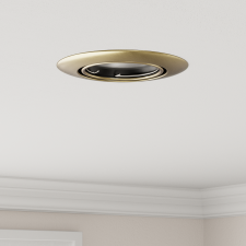 vidaXL Beépített Spotlámpák 12 db Kerek GU10 Sárgaréz Ø90 mm Acél világítás