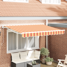 vidaXL Behúzható napellenző Tengerkék 350x200 cm kerti bútor