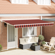 vidaXL Behúzható napellenző Tengerkék 400x200 cm kerti bútor