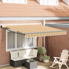 vidaXL Behúzható napellenző Többszínű 300x250 cm Szövet kerti bútor