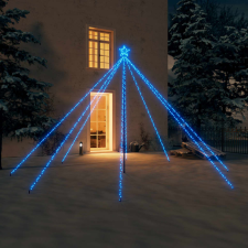 vidaXL bel- és kültéri kék karácsonyi favilágítás 576 LED-del 3,6 m karácsonyi dekoráció