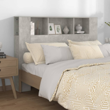 vidaXL betonszürke áthidaló szekrény 140 x 18,5 x 104,5 cm ágy és ágykellék