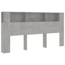 vidaXL betonszürke áthidaló szekrény 200x18,5x104,5 cm (811956) ágy és ágykellék