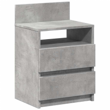 vidaXL betonszürke éjjeliszekrény 2 fiókkal 40x33x60 cm (858566) bútor
