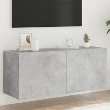 vidaXL betonszürke fal TV-szekrény LED-világítással 100 x 35 x 41 cm bútor