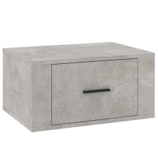 vidaXL betonszürke falra szerelhető éjjeliszekrény 50 x 36 x 25 cm (816848) bútor