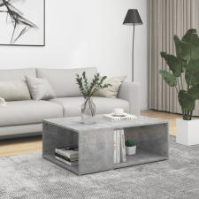 vidaXL betonszürke forgácslap dohányzóasztal 90 x 67 x 33 cm bútor