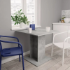 vidaXL Betonszürke forgácslap étkezőasztal 80 x 80 x 75 cm