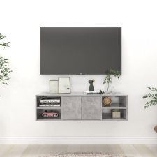 vidaXL betonszürke forgácslap fali polc 102 x 30 x 29 cm bútor