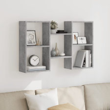 vidaXL betonszürke forgácslap fali polc 96 x 18 x 60 cm bútor