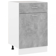 vidaXL betonszürke forgácslap fiókos alsószekrény 50 x 46 x 81,5 cm bútor