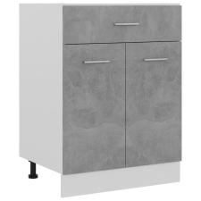 vidaXL betonszürke forgácslap fiókos alsószekrény 60 x 46 x 81,5 cm bútor