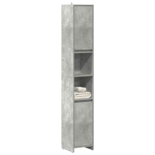 vidaXL betonszürke forgácslap fürdőszobaszekrény 30 x 30 x 183,5 cm fürdőszoba bútor