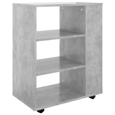 vidaXL betonszürke forgácslap kerekes szekrény 60 x 35 x 75 cm (808453) bútor