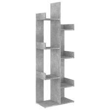 vidaXL betonszürke forgácslap könyvszekrény 48 x 25,5 x 140 cm (808913) bútor