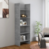 vidaXL Betonszürke forgácslap könyvszekrény 60 x 35 x 180 cm
