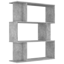 vidaXL betonszürke forgácslap könyvszekrény/térelválasztó 80x24x96 cm  (800085) bútor