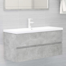 vidaXL betonszürke forgácslap mosdószekrény 100 x 38,5 x 45 cm fürdőszoba bútor