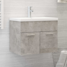 vidaXL betonszürke forgácslap mosdószekrény 60 x 38,5 x 46 cm fürdőszoba bútor