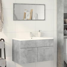 vidaXL betonszürke forgácslap mosdószekrény 80 x 38,5 x 46 cm fürdőszoba bútor
