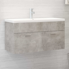 vidaXL betonszürke forgácslap mosdószekrény 90 x 38,5 x 46 cm fürdőszoba bútor