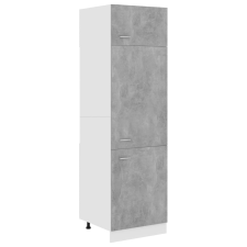 vidaXL betonszürke forgácslap szekrény hűtőhöz 60 x 57 x 207 cm (802542) bútor