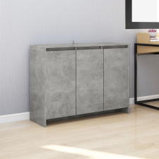 vidaXL betonszürke forgácslap tálalószekrény 102 x 33 x 75 cm bútor