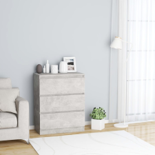 vidaXL betonszürke forgácslap tálalószekrény 60 x 35 x 76 cm bútor