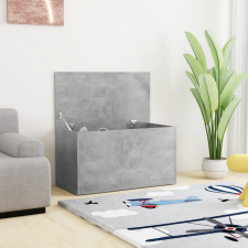 vidaXL betonszürke forgácslap tárolóláda 84 x 42 x 46 cm bútor