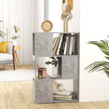 vidaXL betonszürke forgácslap térelválasztó könyvszekrény 60x24x94 cm bútor