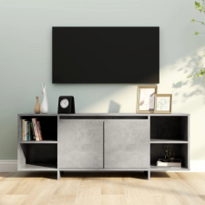 vidaXL Betonszürke forgácslap TV-szekrény 130 x 35 x 50 cm bútor