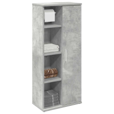 vidaXL betonszürke fürdőszobaszekrény tekercstartóval 39x22x90 cm fürdőszoba bútor