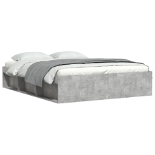 vidaXL betonszürke king size ágykeret 150 x 200 cm (3203869) ágy és ágykellék