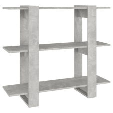 vidaXL betonszürke könyvszekrény/térelválasztó 100 x 30 x 87 cm (811551) bútor