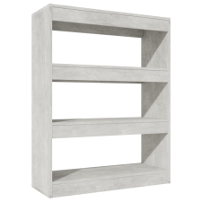 vidaXL betonszürke könyvszekrény/térelválasztó 80 x 30 x 103 cm (811704) bútor