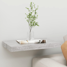 vidaXL Betonszürke mdf lebegő fali polc 40 x 23 x 3,8 cm bútor