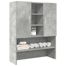 vidaXL betonszürke mosógépszekrény 70,5 x 25,5 x 90 cm beépíthető gépek kiegészítői