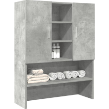 vidaXL betonszürke mosógépszekrény 70,5 x 25,5 x 90 cm (856636) fürdőszoba bútor